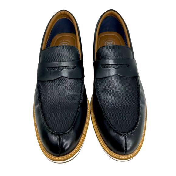 Thomas & Vine Watkins Penny Loafer - Black White - Picture 4 of 13